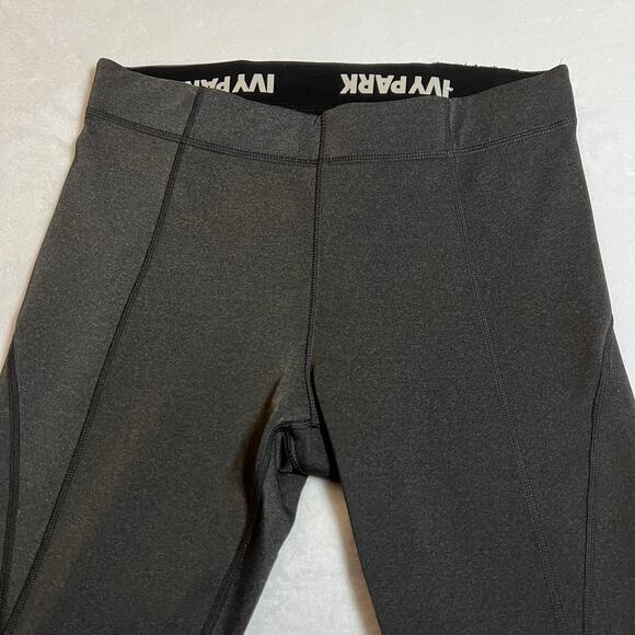 Ivy Park Mid Rise Compression Skinny Ankle Leggings Size Med Athleisure Workout - Picture 3 of 10